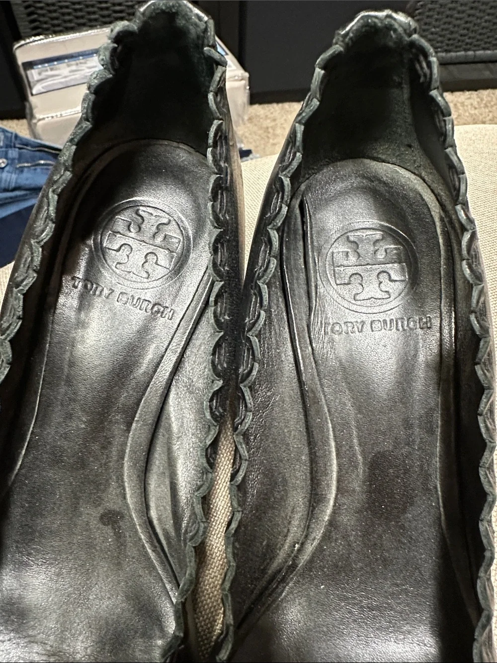 Tory Burch Black heels size 6.5